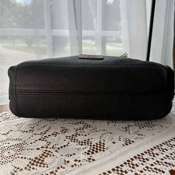 Dooney & Bourke Wakefield Black Leather 
Tassel Tote - Picture 7 of 10